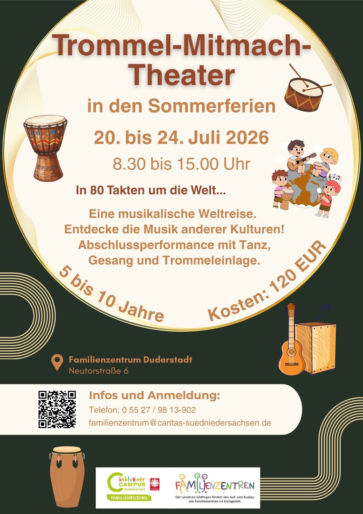 Plakat: Trommel-Mitmach-Theater