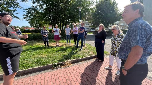 Besuch von Land und Landkreis beim GWA-Projekt in Duderstadt